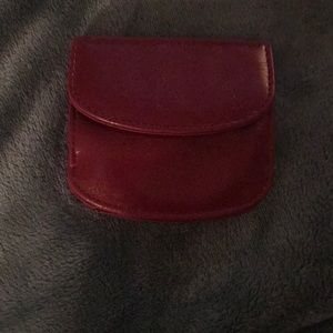 Small fuchsia  foldable wallet/coin purse